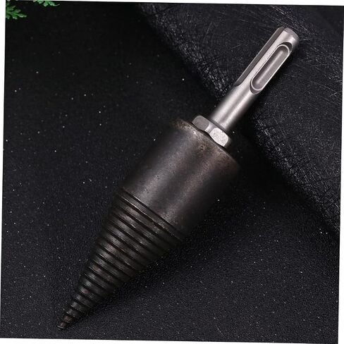 Wood Splitting Drill Bit with Triangle Handle 5.51In Anti-Skid Groove Firewood Chopping Tool for Household Efficient Wood Splitting in Saudi Arabia
