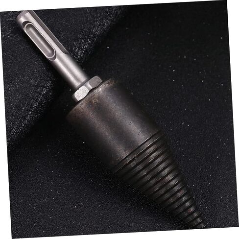 Wood Splitting Drill Bit with Triangle Handle 5.51In Anti-Skid Groove Firewood Chopping Tool for Household Efficient Wood Splitting in Saudi Arabia