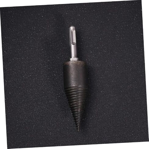 Wood Splitting Drill Bit with Triangle Handle 5.51In Anti-Skid Groove Firewood Chopping Tool for Household Efficient Wood Splitting in Saudi Arabia