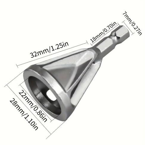 2pcs Professional Deburring Tool, 6-Slot Chamfer Tool Set for Precision Edge Work on Metal, Plastic, Copper, and Wood Pipes - Hexagonal Handle for Secure Grip in Saudi Arabia