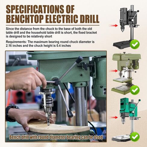 Square Hole Drill Bit & Adapter Set,Wood Mortiser Drill Bit Attachment,Mortising Chisel Set Drill Press Hollow Chisel Mortise Drill Tool for Mortise Machine (1/4, 5/16, 3/8, 2/5, 1/2, 9/16, 5/8") in Saudi Arabia