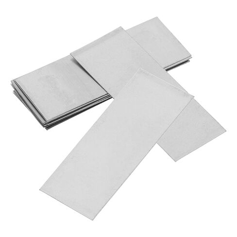 Totority Zinc Anode Plates with 10pcs and Electroplating, Zinc Electroplating Supplies Silver Color Fruit Battery Experiments Suitable for Laboratory Projects and Educational Setups in Saudi Arabia