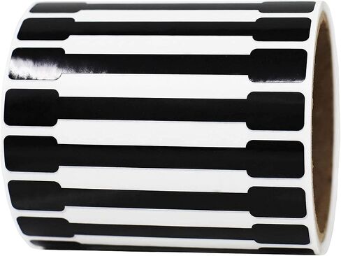 Black Blank Tamper Labels, 0.5 x 4 Inches 500 Total Labels in Saudi Arabia