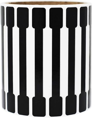 Black Blank Tamper Labels, 0.5 x 4 Inches 500 Total Labels in Saudi Arabia