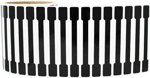 Black Blank Tamper Labels, 0.5 x 4 Inches 500 Total Labels in Saudi Arabia