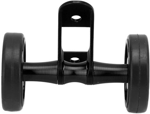 CHICIRIS Bicycle Mudguard Easywheel Rollers, Double Wheel with Steel Bearing Structure for Folding Bike, 38.5mm Diameter 10mm Width (Gold) in Kuwait