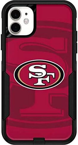 Skinit Decal Skin Compatible with OtterBox Commuter iPhone 11 - Officially Licensed NFL San Francisco 49ers Double Vision Design in Kuwait