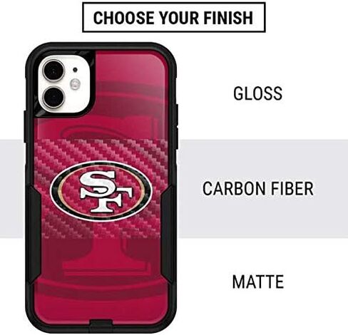 Skinit Decal Skin Compatible with OtterBox Commuter iPhone 11 - Officially Licensed NFL San Francisco 49ers Double Vision Design in Kuwait