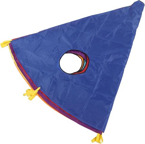 Interactive Umbrella Parachute Mole Game Toy with 9 Holes Inflatable Rod to Encourage Cooperation, Durable Polyester Material for Group Activities in Kuwait