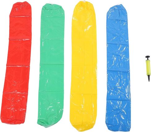 Interactive Umbrella Parachute Mole Game Toy with 9 Holes Inflatable Rod to Encourage Cooperation, Durable Polyester Material for Group Activities in Kuwait