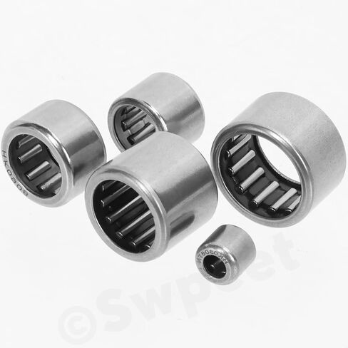 مجموعة محامل إبرة 32 قطعة 8 موديلات HK0306-HK1210 من Swpeet، كوب مسحوب مكمل كامل، محمل قفص مفتوح النهاية، محمل أسطواني أحادي الصف من الفولاذ ST14 لمعدات البناء الزراعية in Kuwait