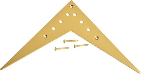 Metal Construction V Type Tailpiece Bridge for 6 String Electric Guitars Excellent Compatibility and Fit (Gold) in Kuwait