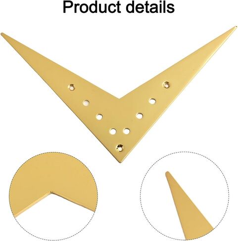 Metal Construction V Type Tailpiece Bridge for 6 String Electric Guitars Excellent Compatibility and Fit (Gold) in Kuwait