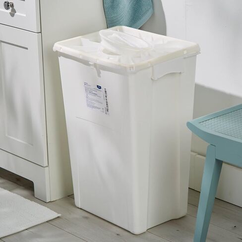 McKesson Prevent Pharmaceutical Sharps Container, Premium - PG-II, Non-Hazardous, Plastic, Vertical Entry, Rotating Lid - 18 gal, 13 in x 17 3/10 in x 24 3/5 in, 7 Count in Kuwait