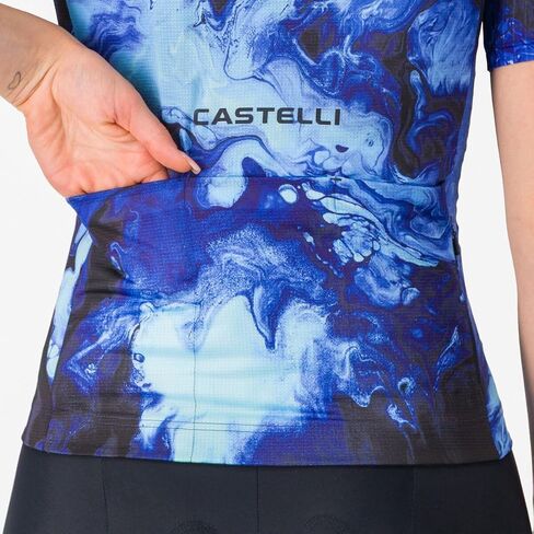 CASTELLI، قميص Cosmic Vortex - للنساء، متعدد الألوان، أزرق بنفسجي، L in Kuwait