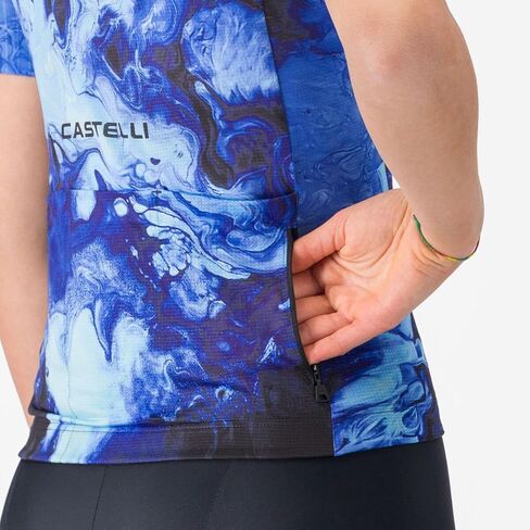 CASTELLI، قميص Cosmic Vortex - للنساء، متعدد الألوان، أزرق بنفسجي، L in Kuwait
