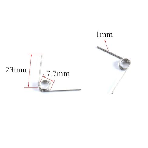 Torsion Spring, 10Pcs Wire Diameter 1.0mm Spring Steel Torsion 7.7mm Out in Saudi Arabia