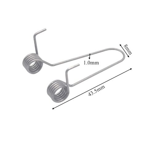 Torsion Spring, 4Pcs Wire Diameter 1.0mm Double Torsion Spring Length 43.5mm in Saudi Arabia