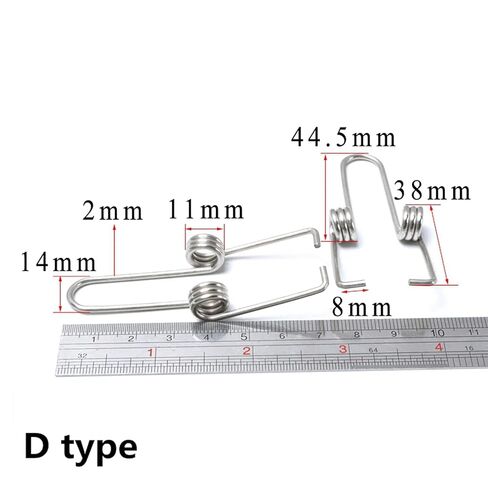 Torsion Spring, 2Pcs Wire Diameter 1-3mm Spring Steel Double Torsion for Large Garbage Can in Saudi Arabia