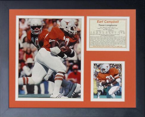 Legends Never Die "Earl Campbell Texas Longhorns Framed Photo Collage, 11 x 14-Inch, (12216U) in Kuwait