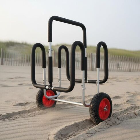 Paddle Board Trolley Portable Paddle Board Cart Aluminum Alloy Surfboard Carrier Cart Sports, Beach in Kuwait