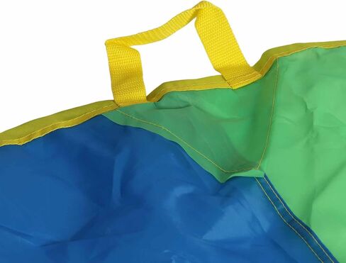 HERCHR Play Parachute Kids، لعبة قوس قزح للعب المظلة مع مقابض، لعبة خيمة ملعب للأطفال، اللعب التعاوني للجمباز وأنشطة الملعب في الهواء الطلق in Kuwait