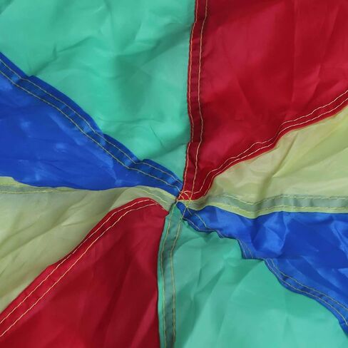 HERCHR Play Parachute Kids، لعبة قوس قزح للعب المظلة مع مقابض، لعبة خيمة ملعب للأطفال، اللعب التعاوني للجمباز وأنشطة الملعب في الهواء الطلق in Kuwait