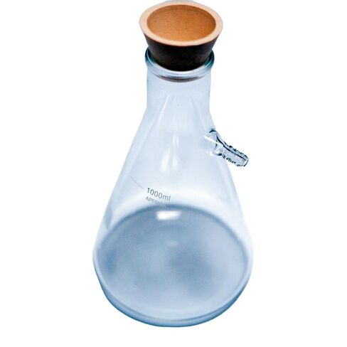 Lab Glass Erlenmeyer قارورة تصفية فراغ قارورة تصفية 1000 مل - 2000 مل (2000 مل) in Kuwait