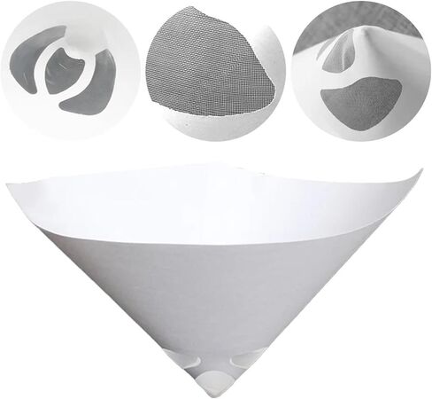 10/20/50/100Pcs Paint Filter Paper Car Paint Spray Mesh Paper Filter Funnel Strainer Disposable Conical Straining Funnel(10pcs) in Kuwait
