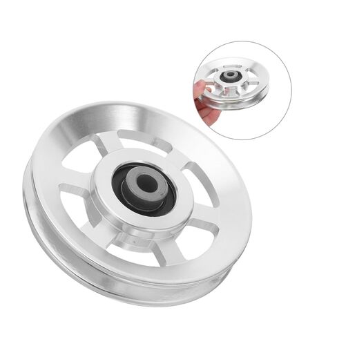 Toddmomy Aluminum Alloy Silent Cable Pulley for Gym Weight Lifting Equipment, 4.13 Inch Wire Rope Pulley Attachment for Home Exercise Machines and Cable Puller Systems in Kuwait