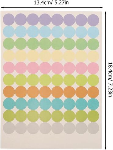 LALAFINA Essential Oil Bottle Cap Stickers 10 Sheets 0.5' Oil Proof Writable Self-Adhesive Labels for Seasoning and Perfume Bottles Organization in Saudi Arabia