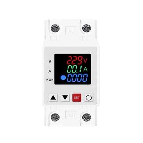 Energy Meter Display Adjustable Over Voltage and Under Protective Device Protector Relay Current Protection Limit in Kuwait