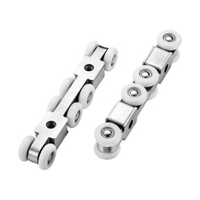2pcs/Pair Sliding Door Roller Hardware Slide Doors Pulley 4/8 Wheels Home Room Wood Door Hanging Wheels Rail Track Pulley(4 Wheels) in Kuwait