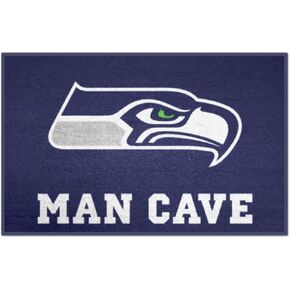 FANMATS 14369 NFL - سجادة سياتل سي هوكس مان كيف ستارتر - 19 بوصة. × 30 بوصة. | سجادة ديكور المنزل لمحبي الرياضة وبساط خلفي in Kuwait