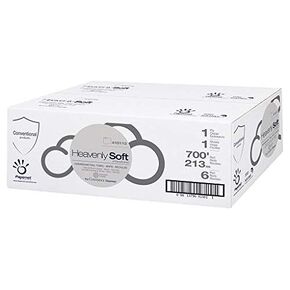 Paper Towels Hardwound Roll, Heavenly Soft Standard, White, Recycled 700', for HyTech Dispensers, Papernet 410113, Box of 6 in Saudi Arabia