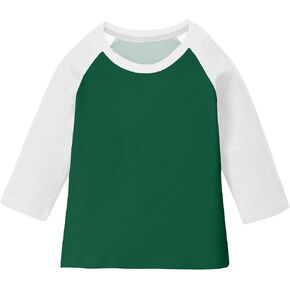 Girls Boys Raglan Sleeve Pullover Fall Casual 3/4 Sleeve T Shirts Kids Crewneck Tops Back to School Outfit 3-14 Years in Saudi Arabia