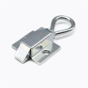 DK634 Latch Lock Cabinet Lock Lron Hasp Push-Pull Type Box Latch Lock Door Latch Buckle Pull Ring 1Pcs(Reverse) in Kuwait