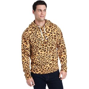 J. America Adult Triblend Pullover Fleece Hooded Sweatshirt M Leopard Triblend in Saudi Arabia