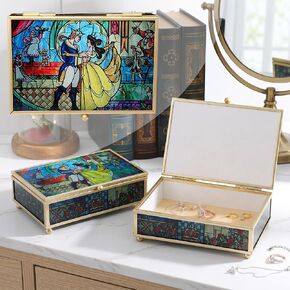 Disney Anniversary Jewelry Box - Officially Licensed Cute Celebration Glass Jewelry Box - Celebrating 100 Years of Wonder in Kuwait