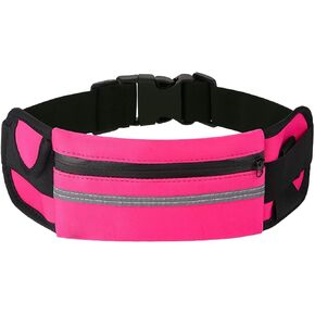 Slim Running Phone Holder Men, No-Bounce Reflective Large Adjustable Fanny Pack for Running Traveling,Sport,Fitness,Exercise,Comfortable Running Belt for Jogging,Workout,Hiking,Cycling in Saudi Arabia