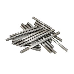Double Ended Stud Screws, 304 A2 Stainless Steel Double Ended Threaded Rod Headless Stud Bolts M10 (30-250mm) M12 M16(M10 130mm) in Kuwait