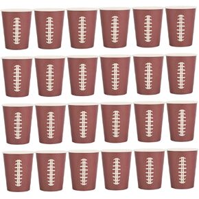 Alipis 48pcs Rugby Paper Drinking Cups Thickened Party Water Cups for Game Day Tailgating Birthday and Football Events in Kuwait
