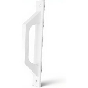 Door Pull Handle 18 Inch Metal | Electroplated Finish, Scratch Resistants, Easy Installation for Sliding Barn Cabinet Doors (White) in Kuwait