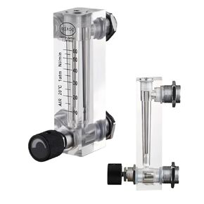1PC Gas Rotor Flow Meter Acrylic Panel Female G1/4 Male M18×1.5 Thread ≤1MPa -0~60℃ for Air Nitrogen Oxygen Gas Flow Meter - 50-500 mL/MIN in Kuwait