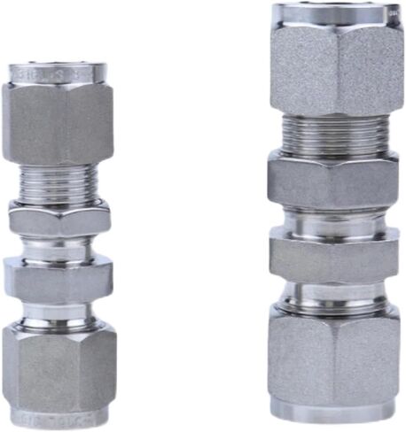 1 قطعة 2000-PSI-SS316L 1/16 "-1" 3-25 مللي متر أنبوب OD ضغط الاتحاد SUS316L الفولاذ المقاوم للصدأ مقرنة وصلة أنابيب موصل مع قفل الجوز (18 مللي متر) in Kuwait