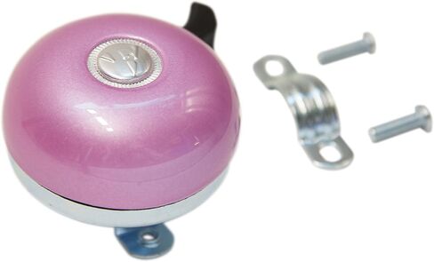 Schwinn Perla 18-Inch Step-Through Steel Frame 7-Speed Pink Cruiser Bike Bundle with Firmstrong Classic Pink Bicycle Bell in Kuwait