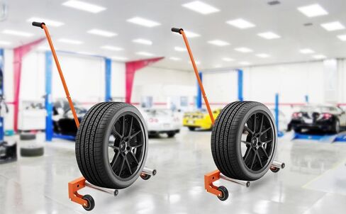 دوللي الإطارات من جارفي، دوللي الإطارات شديدة التحمل لتغيير الإطارات، دوللي عجلة الإطارات القابلة للتعديل مع عجلات قابلة للدوران 360 درجة، أداة رفع الإطارات لورشة العمل، المرآب، سعة 350 رطل in Kuwait