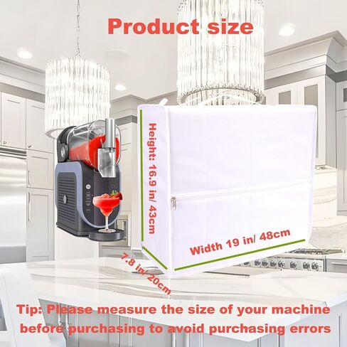 Slushie Machine Cover for Ninja Slushie Machine Frozen Drink Maker with 2 Pcs Wire Miracle Cleaning Cloths,Waterproof Dust Protective Frozen Drink Maker Cover for Ninja Slush FS301C/FS301/FS300 in Kuwait