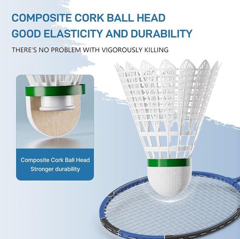 Badminton Birdies,Shuttlecocks,Nylon Badminton Shuttlecocks - Wind-Resistant & Durable Premium Quality Professional Grade 12-Pack for Recreational Play,Training,Fitness,and Matches ﻿ in Saudi Arabia