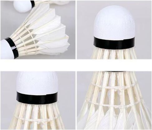12 Pcs Shuttlecocks, Professional Badminton Shuttlecock Lightweight Training Sport Badminton Balls High Speed Badminton Birdies in Saudi Arabia